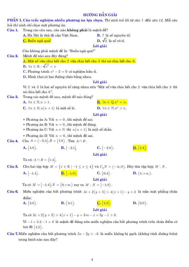 08 đề ôn tập giữa học kỳ 1 toán 10 năm 2025 – 2026 có lời giải chi tiết 3
