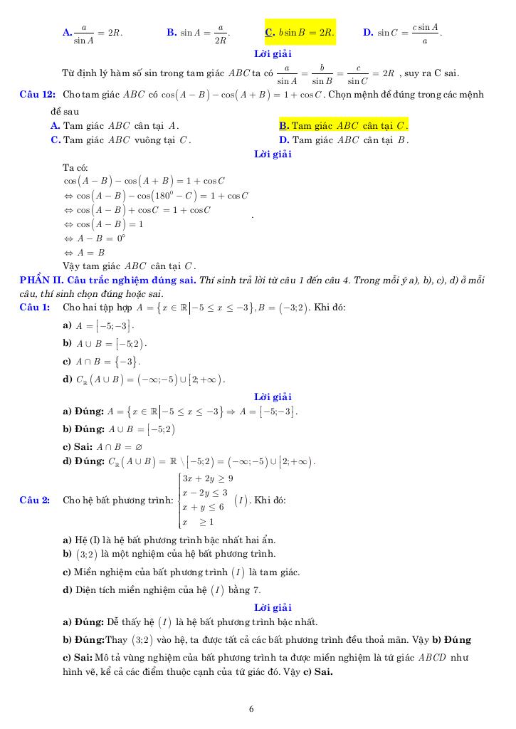 08 đề ôn tập giữa học kỳ 1 toán 10 năm 2025 – 2026 có lời giải chi tiết 5