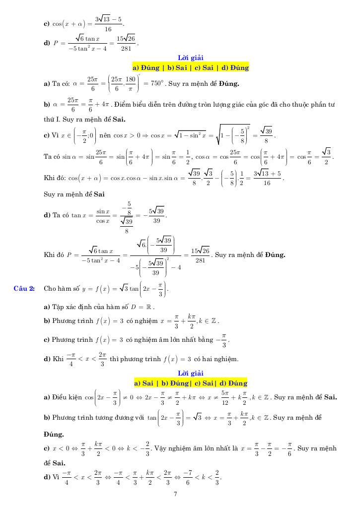 08 đề ôn tập giữa học kỳ 1 toán 11 năm 2025 – 2026 có lời giải chi tiết 6