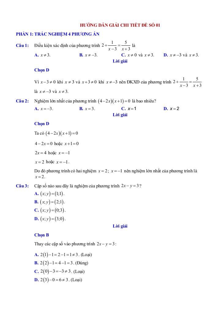 10 đề ôn tập giữa kì 1 toán 9 năm 2025 – 2026 có đáp án và lời giải 4