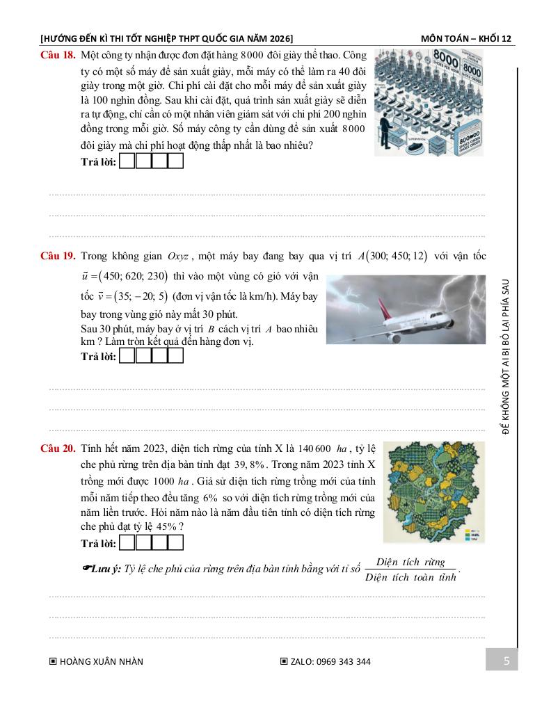 10 đề ôn tập kiểm tra học kì 1 toán 12 năm 2025 – 2026 – hoàng xuân nhàn 5