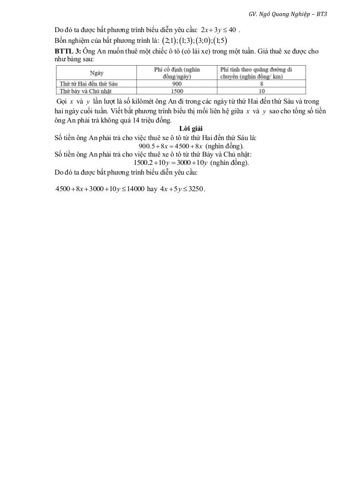 bài giảng bất phương trình và hệ bất phương trình bậc nhất hai ẩn toán 10 9