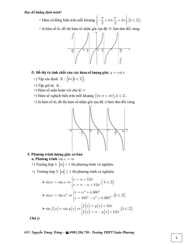 bài tập bổ trợ toán 11 chương hàm số lượng giác và phương trình lượng giác 4