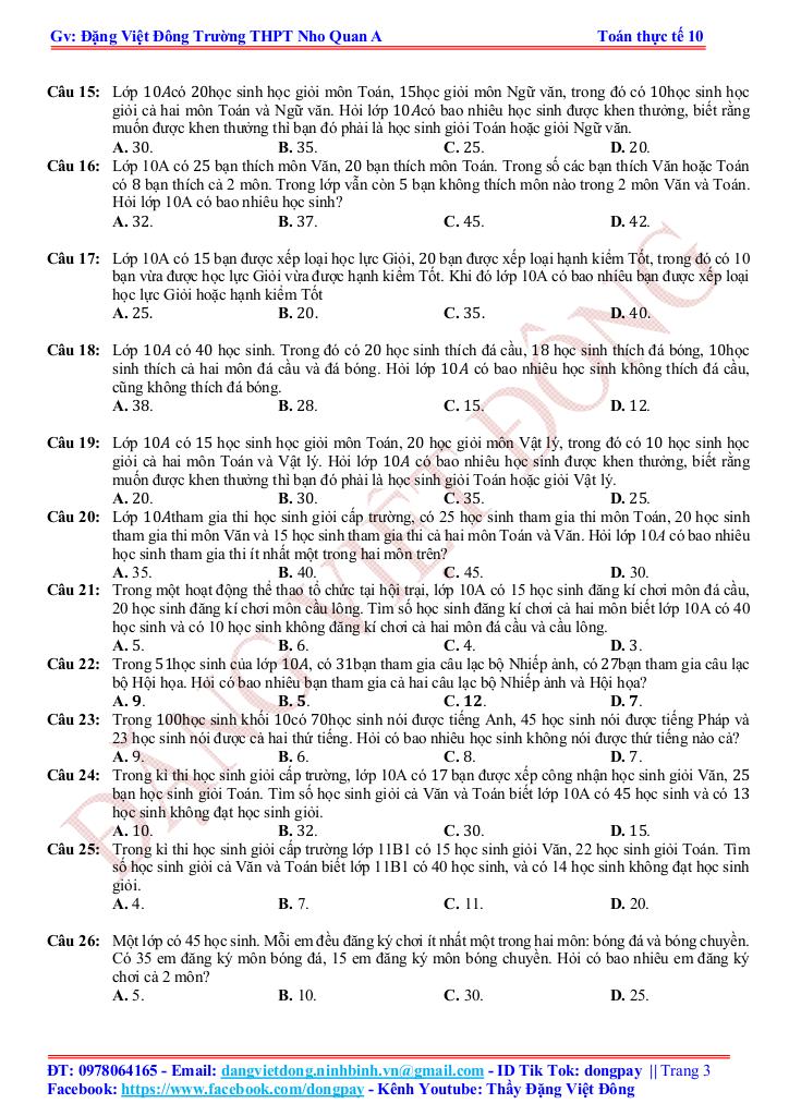 bài tập toán ứng dụng thực tế chuyên đề tập hợp và các phép toán tập hợp 2