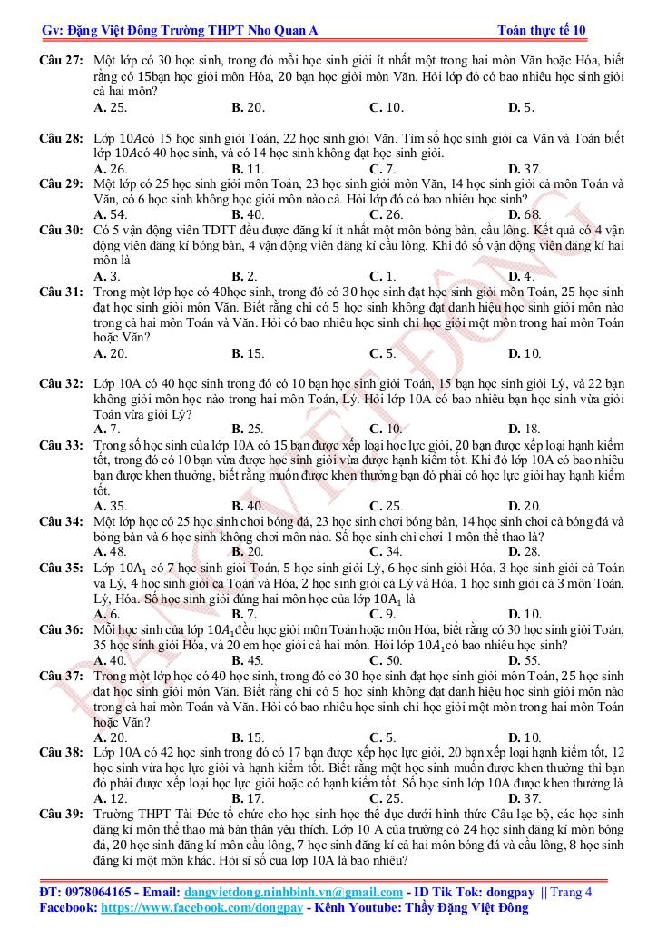 bài tập toán ứng dụng thực tế chuyên đề tập hợp và các phép toán tập hợp 3