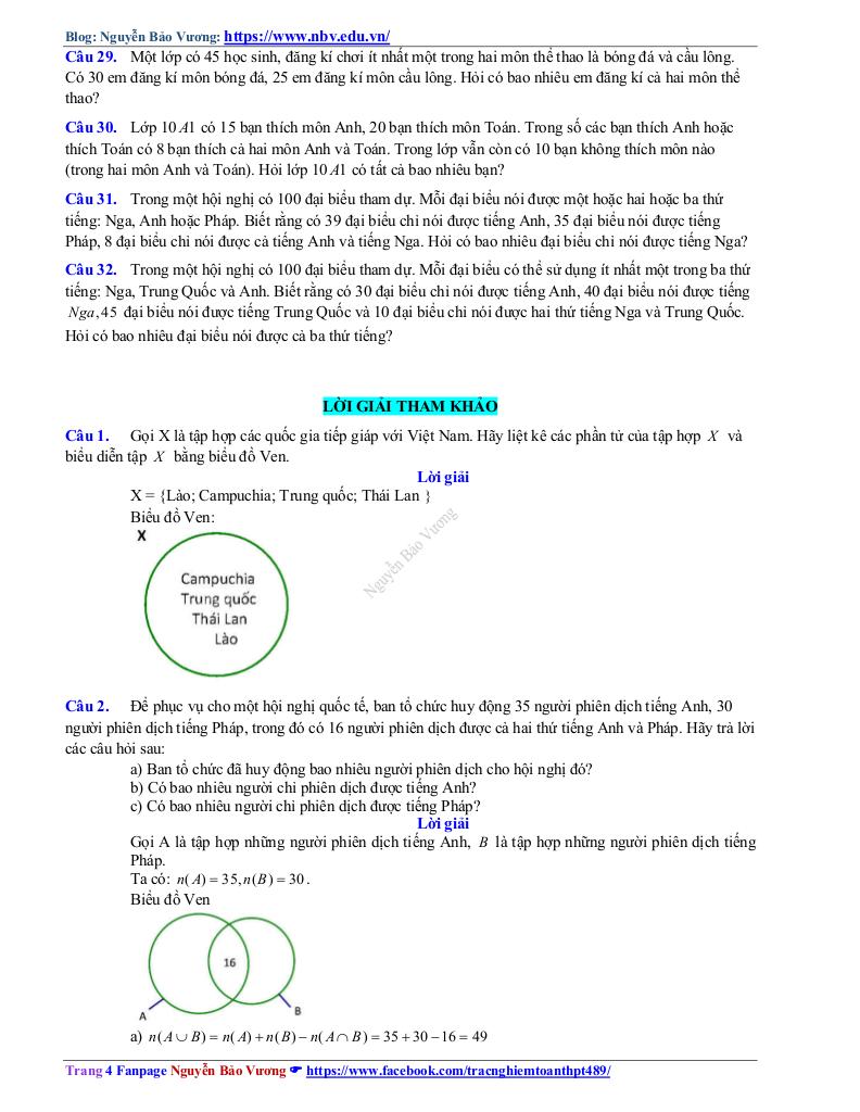 bài toán thực tế môn toán 10 có lời giải chi tiết – nguyễn bảo vương 3