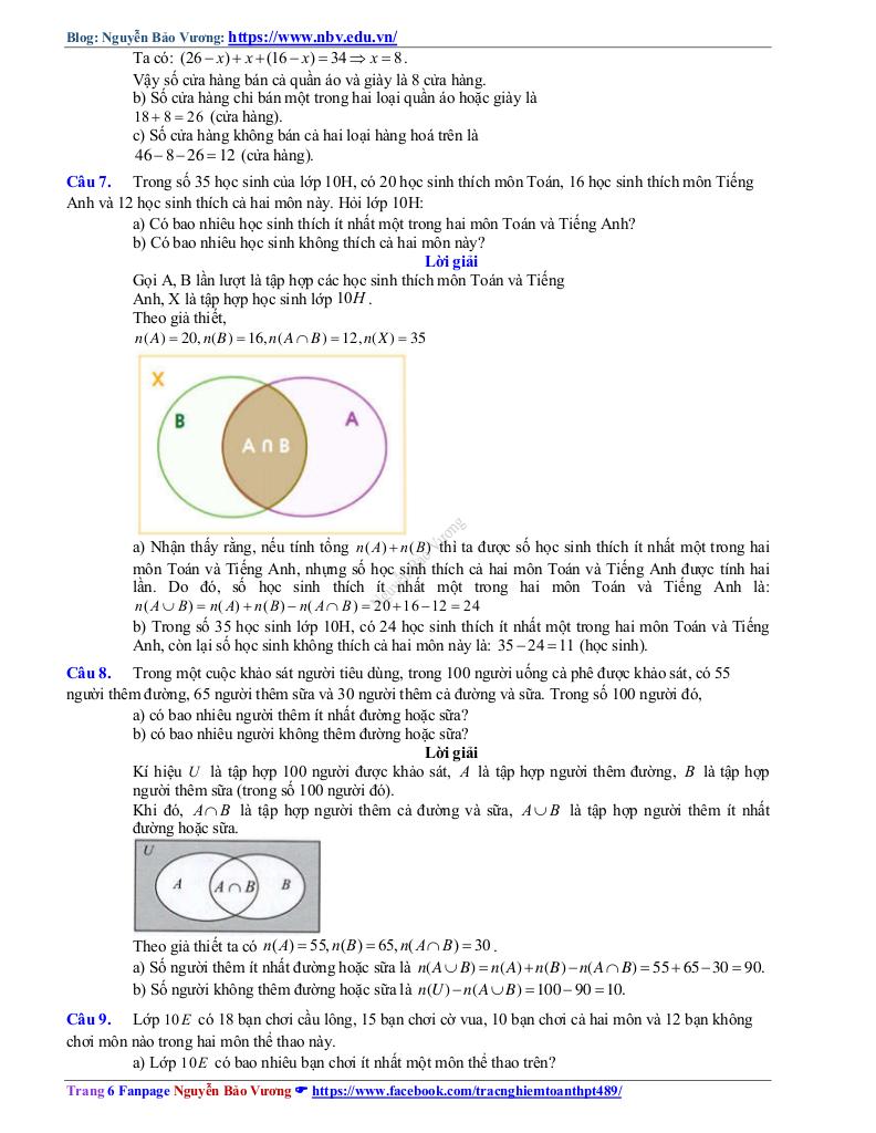 bài toán thực tế môn toán 10 có lời giải chi tiết – nguyễn bảo vương 5