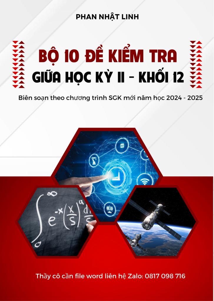 bộ 10 đề kiểm tra giữa học kỳ 2 toán 12 gdpt 2018 năm học 2024 – 2025 0