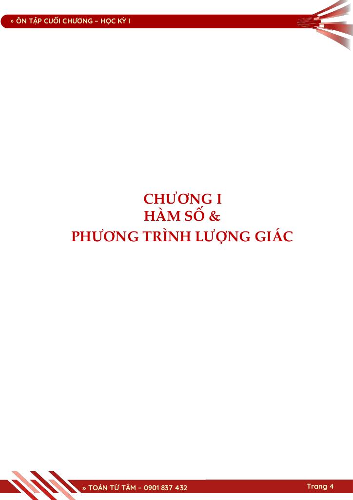 bộ đề đánh giá chất lượng cuối chương môn toán 11 học kỳ 1 4