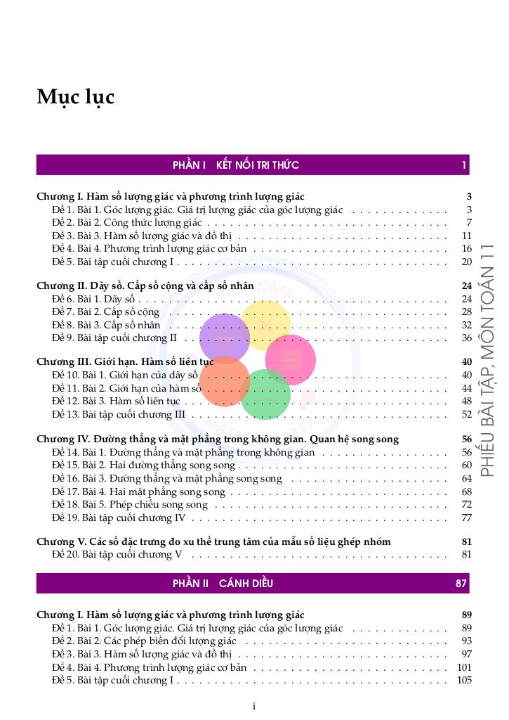 bộ đề kiểm tra theo bài học môn toán 11 học kì 1 có đáp án 2