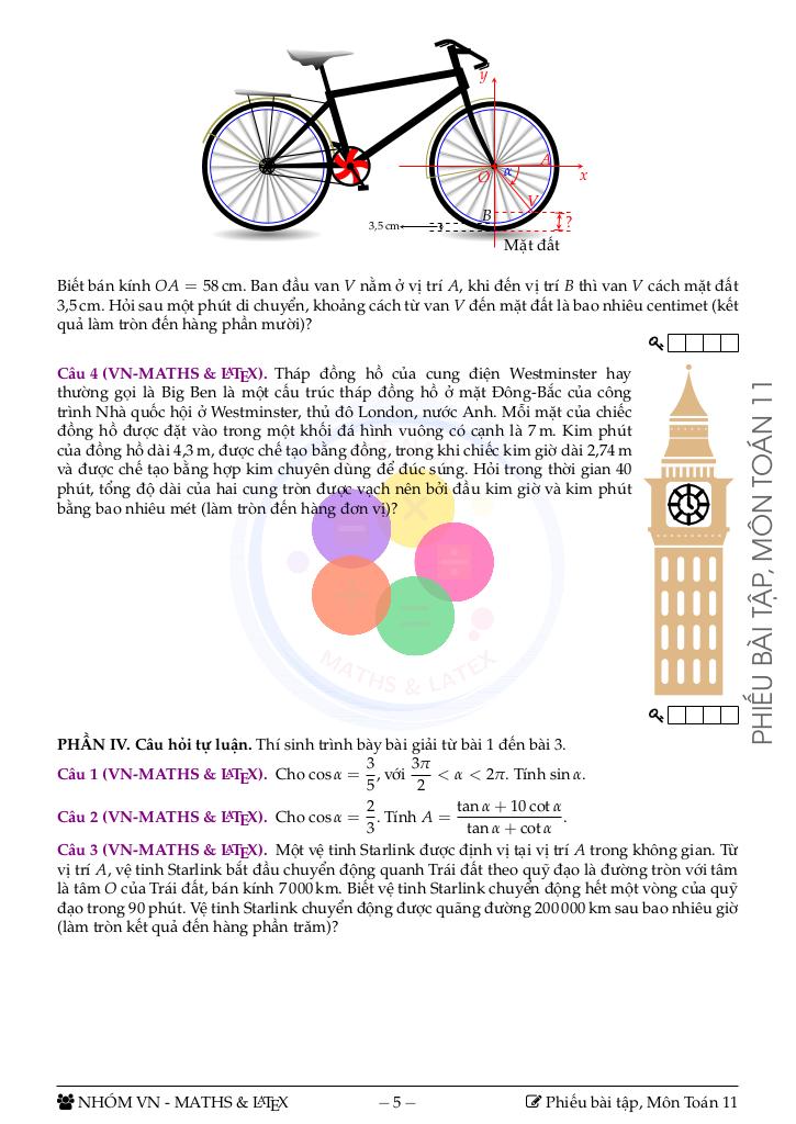 bộ đề kiểm tra theo bài học môn toán 11 học kì 1 có đáp án 8