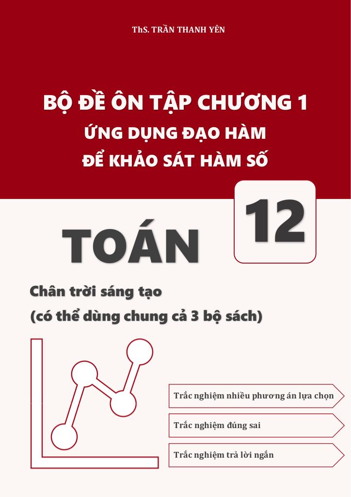 bộ đề ôn tập chương ứng dụng đạo hàm để khảo sát và vẽ đồ thị hàm số 0