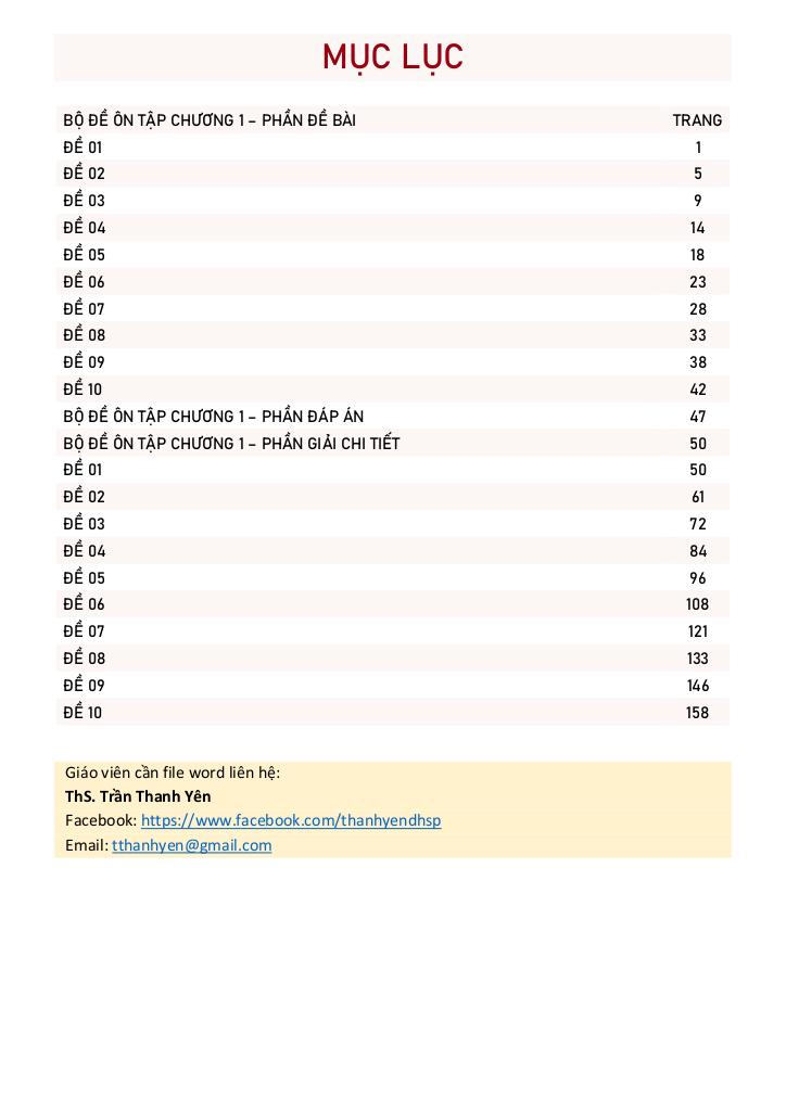 bộ đề ôn tập chương ứng dụng đạo hàm để khảo sát và vẽ đồ thị hàm số 1
