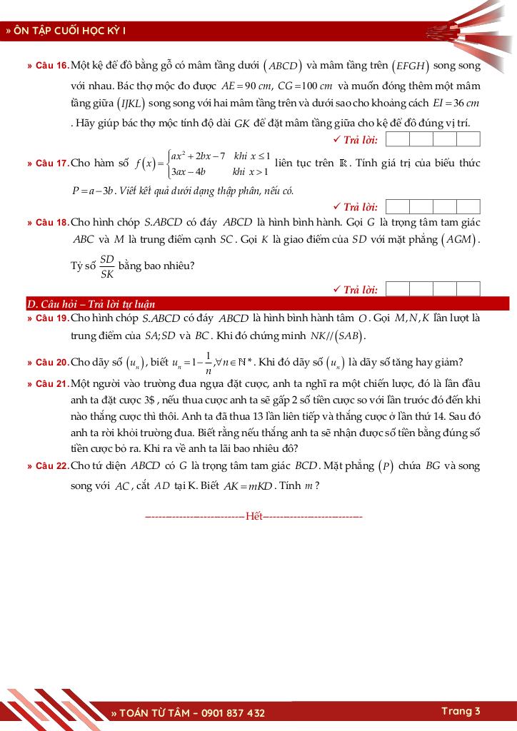 bộ đề ôn tập cuối học kỳ 1 môn toán 11 cánh diều năm học 2025 – 2026 3