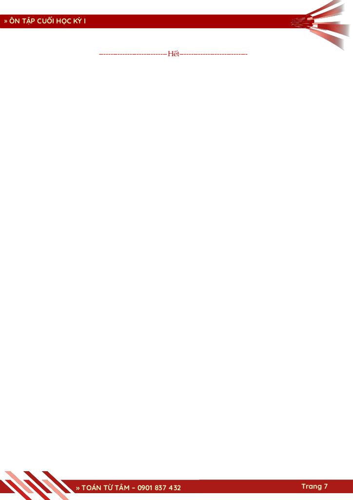 bộ đề ôn tập cuối học kỳ 1 môn toán 11 knttvcs năm học 2025 – 2026 7