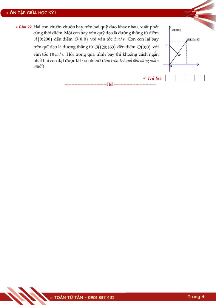 bộ đề ôn tập giữa học kỳ 1 môn toán 10 cánh diều năm học 2025 – 2026 4