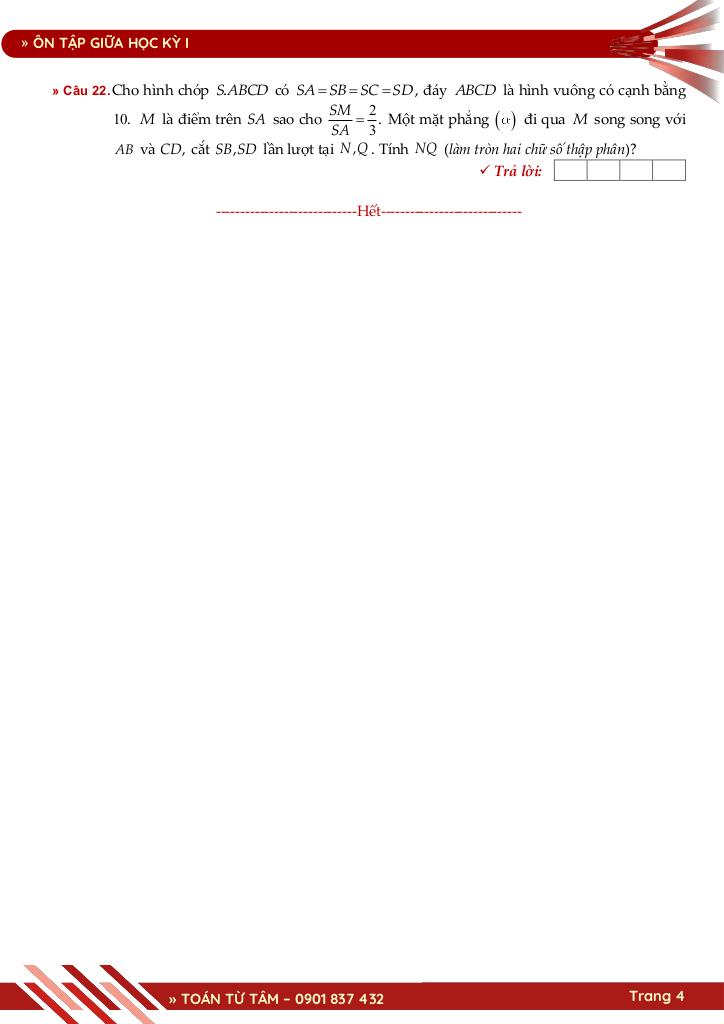 bộ đề ôn tập giữa học kỳ 1 môn toán 11 cánh diều năm học 2025 – 2026 4