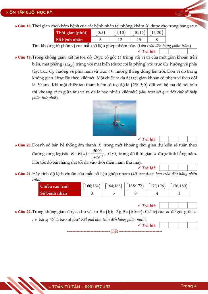 bộ đề ôn tập kiểm tra cuối học kỳ 1 môn toán 12 năm học 2025 – 2026 4