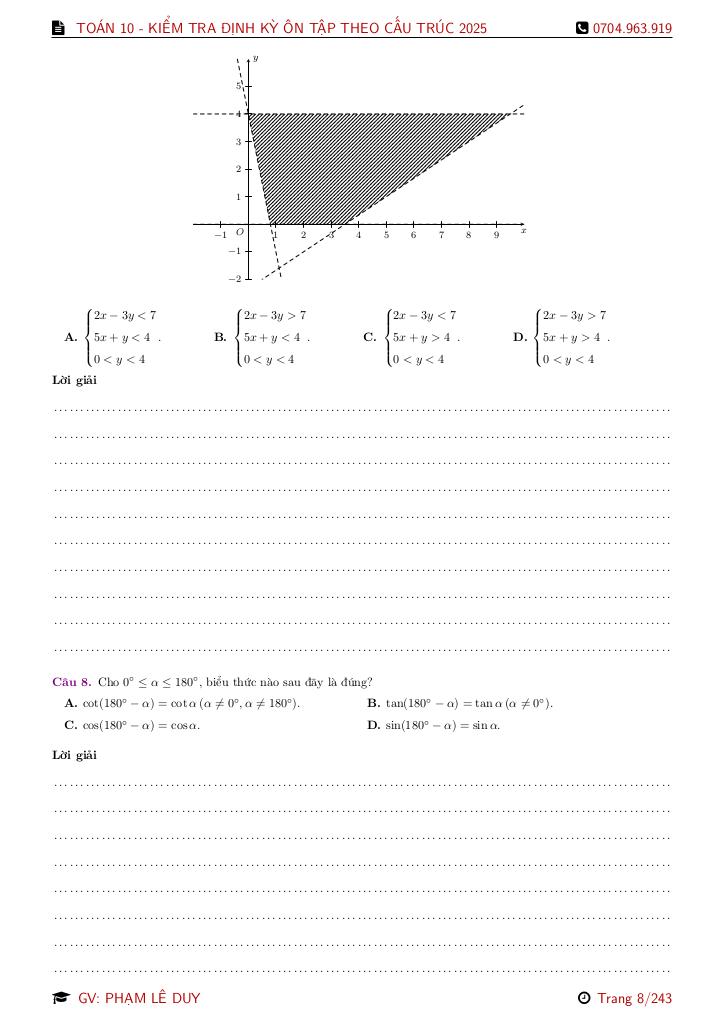bộ đề ôn tập thi định kì toán 10 theo cấu trúc mới năm học 2025 – 2026 7
