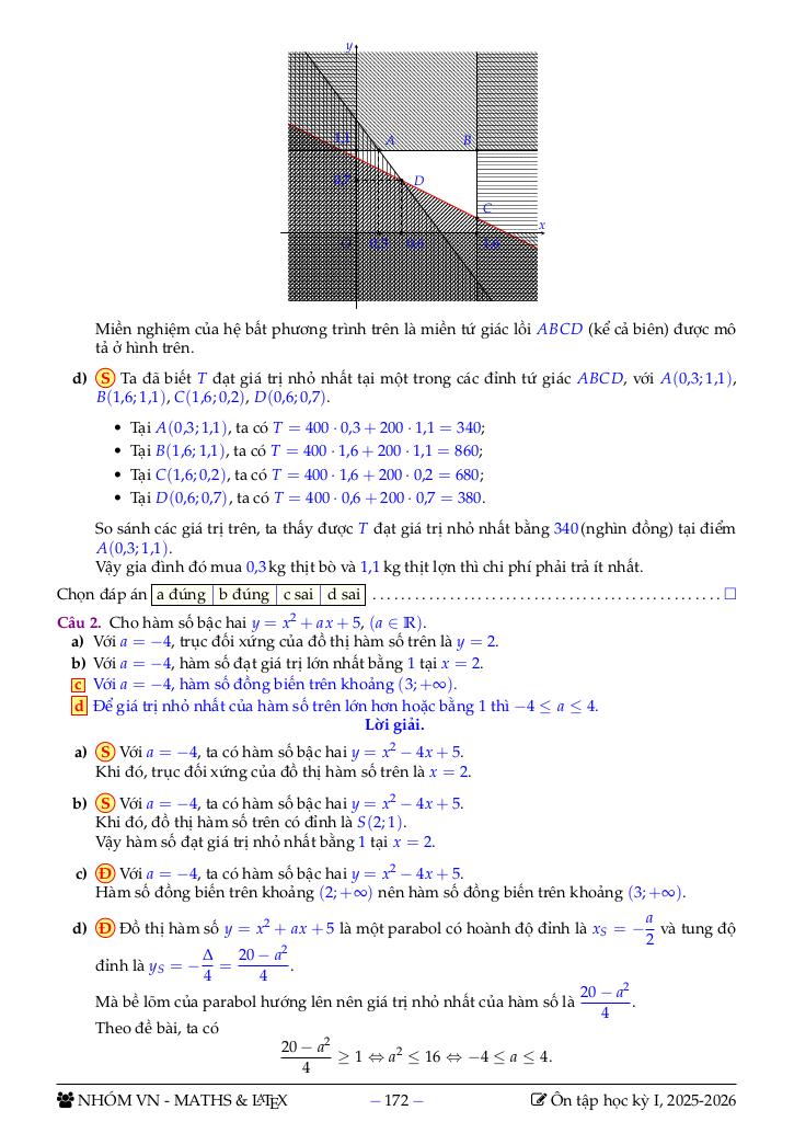 bộ đề tham khảo ôn tập học kỳ 1 toán 10 sách ctst năm học 2025 – 2026 3