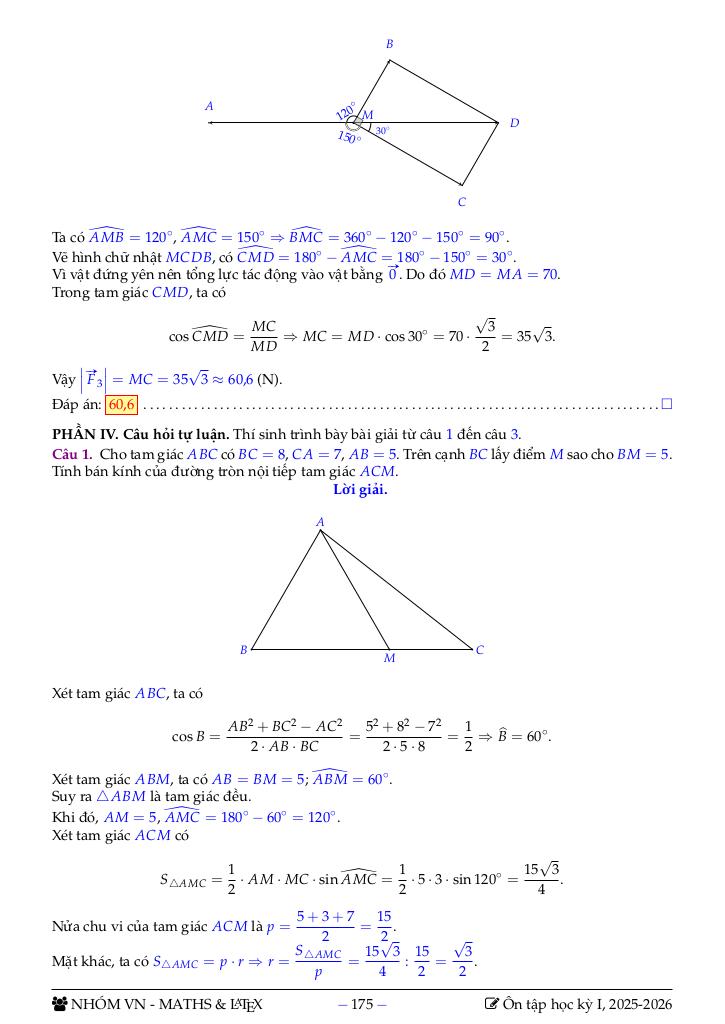 bộ đề tham khảo ôn tập học kỳ 1 toán 10 sách ctst năm học 2025 – 2026 6