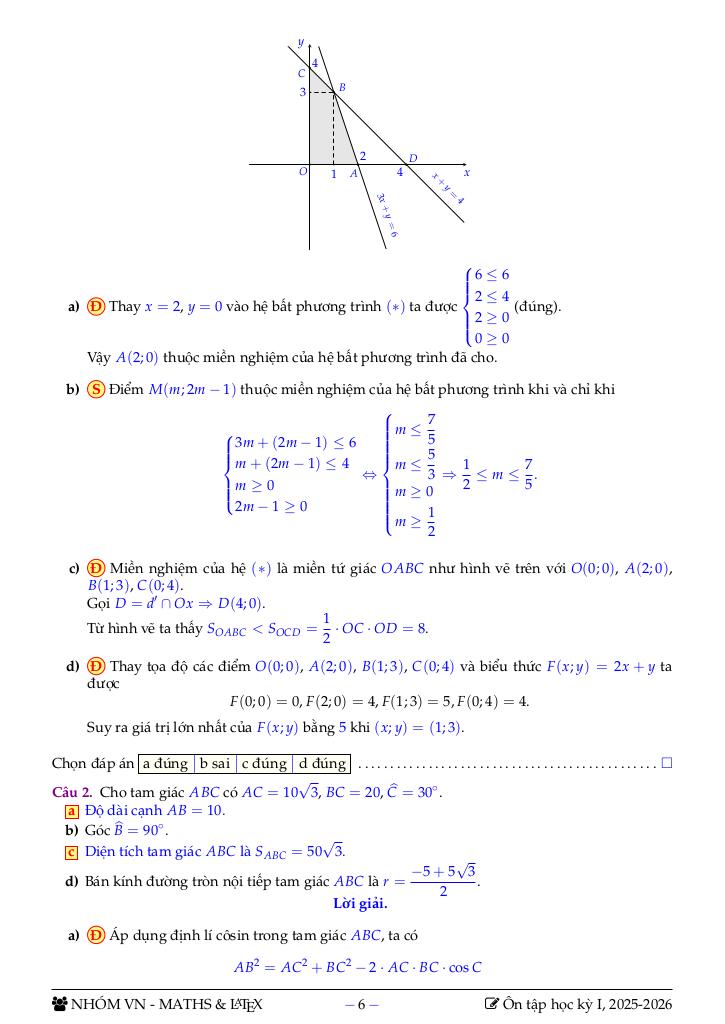 bộ đề tham khảo ôn tập học kỳ 1 toán 10 sách knttvcs năm học 2025 – 2026 3