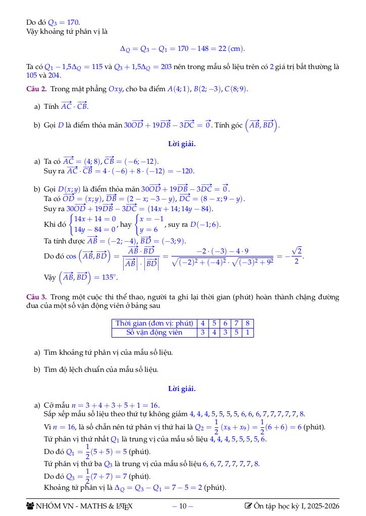 bộ đề tham khảo ôn tập học kỳ 1 toán 10 sách knttvcs năm học 2025 – 2026 7