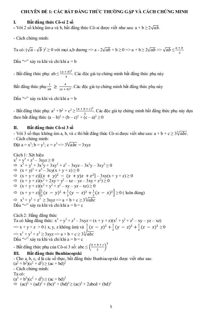 các bài toán thực tế kết hợp bất đẳng thức trong các đề thi môn toán thcs 4