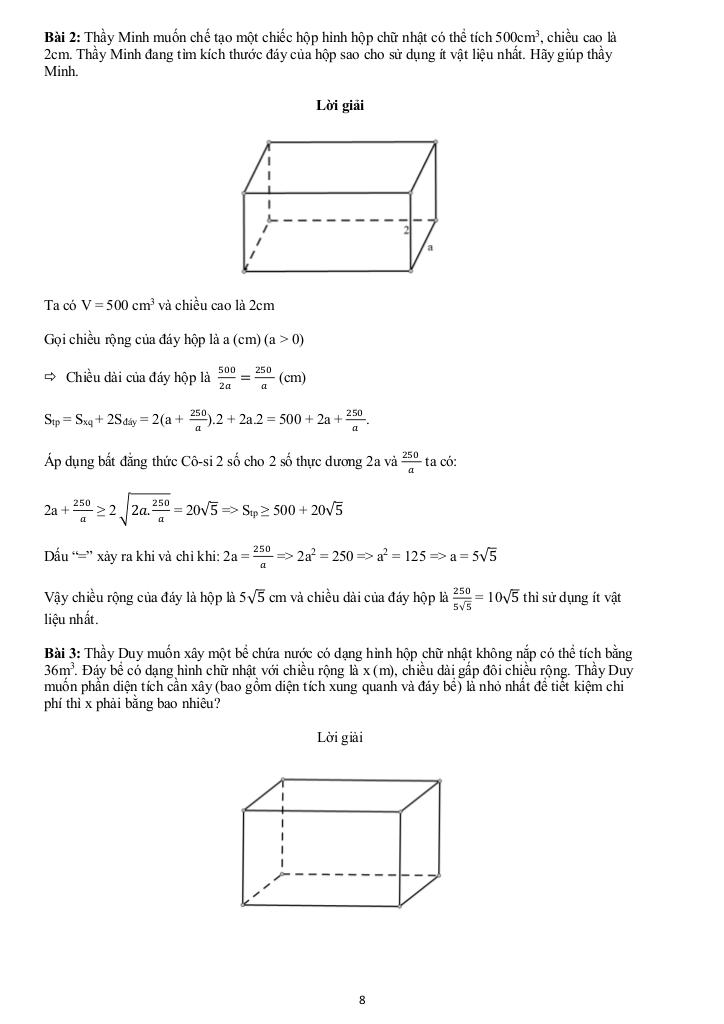 các bài toán thực tế kết hợp bất đẳng thức trong các đề thi môn toán thcs 7