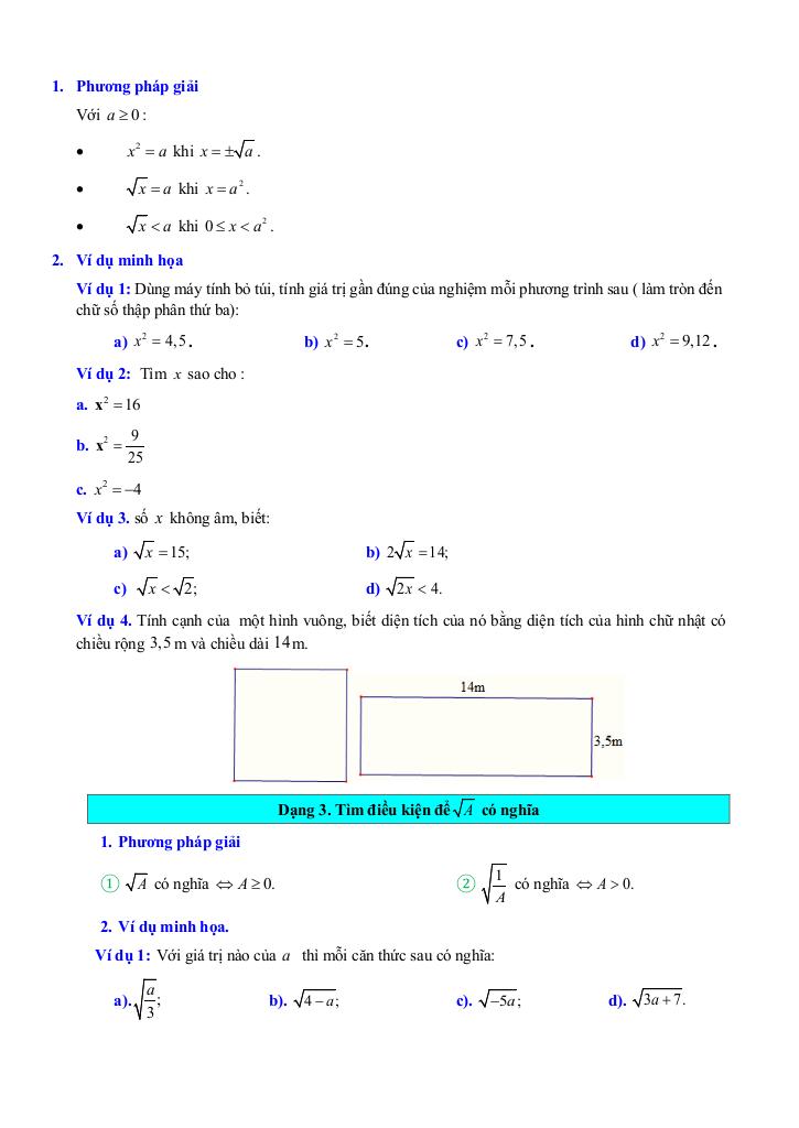 chuyên đề căn bậc hai và căn bậc ba toán 9 knttvcs 2