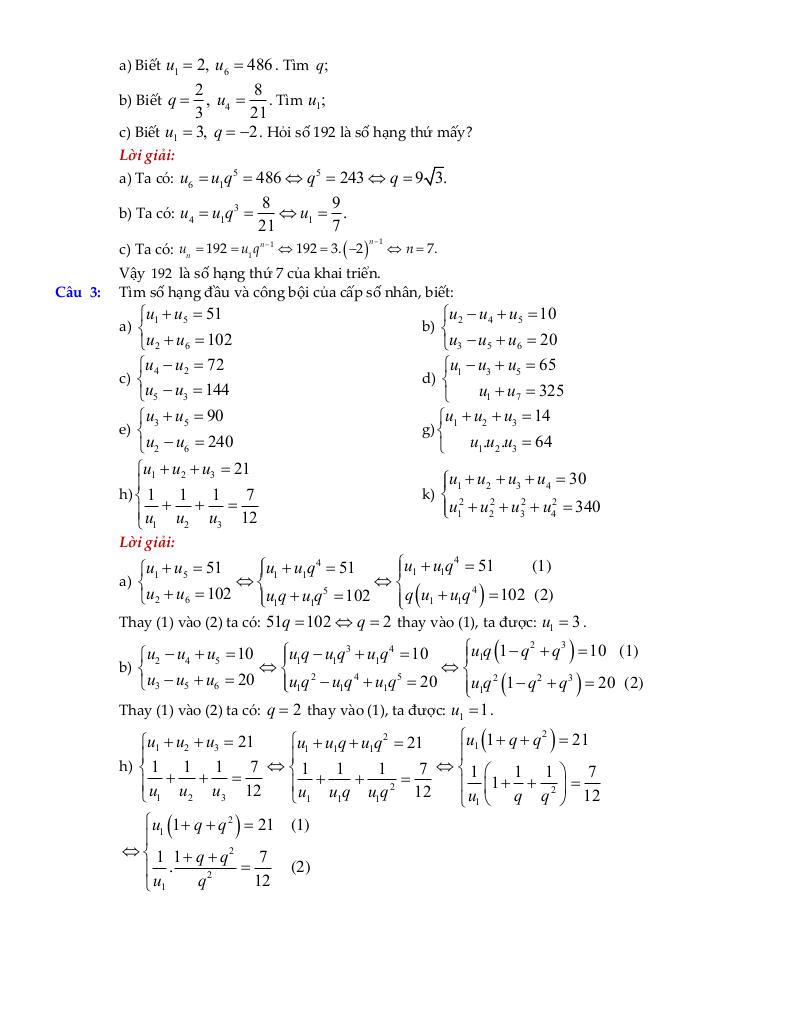 chuyên đề cấp số nhân môn toán 11 định hướng cấu trúc mới 9