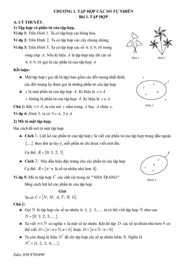 chuyên đề cơ bản môn toán 6 kết nối tri thức với cuộc sống (tập 1) 0
