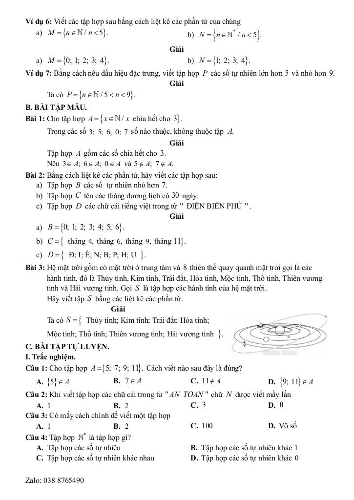 chuyên đề cơ bản môn toán 6 kết nối tri thức với cuộc sống (tập 1) 1