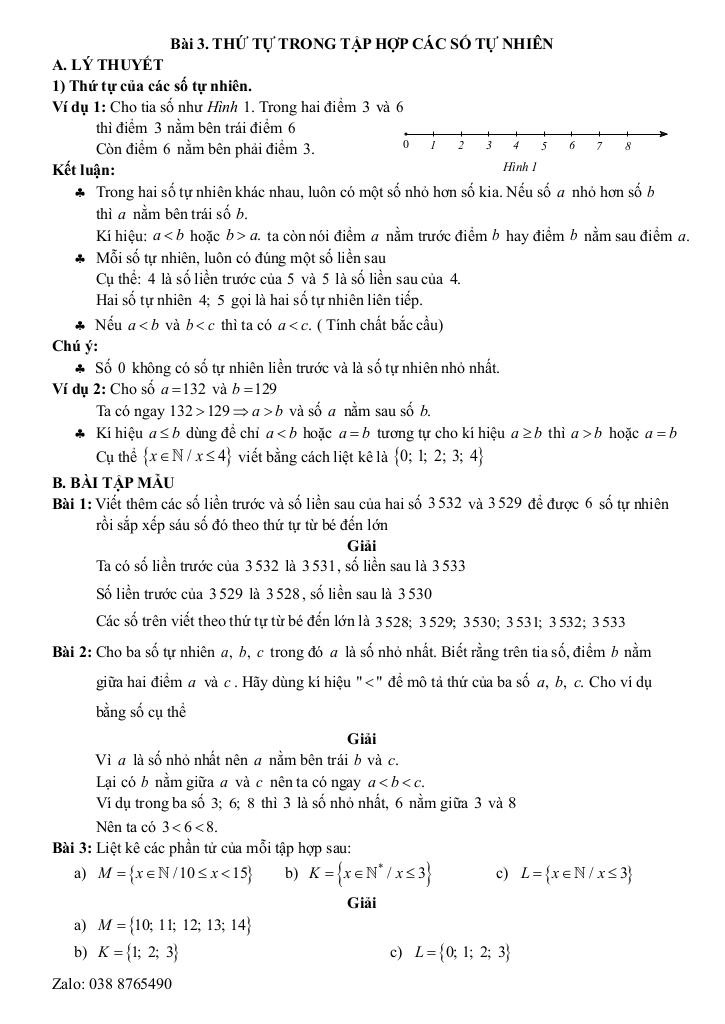 chuyên đề cơ bản môn toán 6 kết nối tri thức với cuộc sống (tập 1) 9