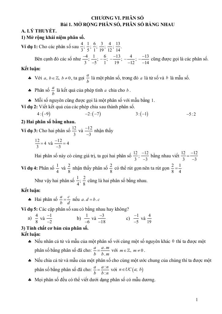 chuyên đề cơ bản môn toán 6 kết nối tri thức với cuộc sống (tập 2) 0