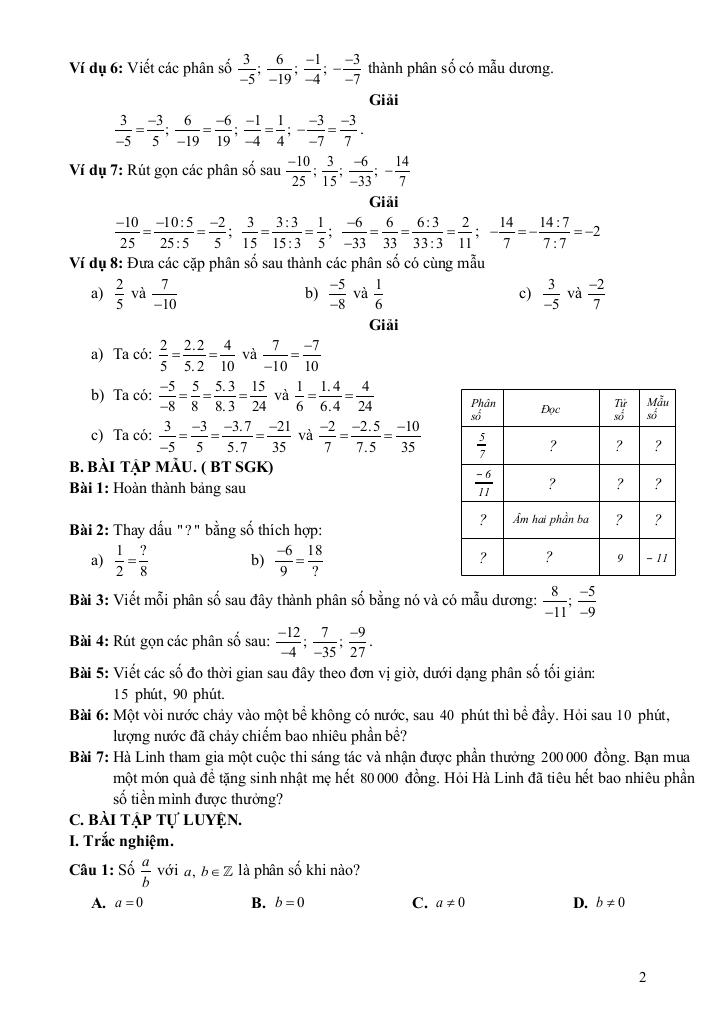 chuyên đề cơ bản môn toán 6 kết nối tri thức với cuộc sống (tập 2) 1