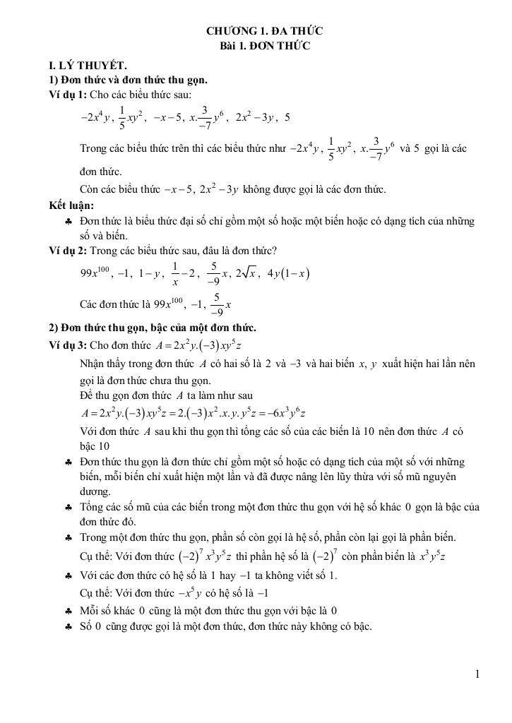 chuyên đề cơ bản môn toán 8 kết nối tri thức với cuộc sống (tập 1) 0
