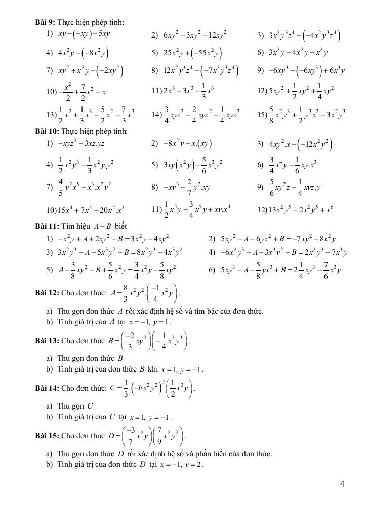 chuyên đề cơ bản môn toán 8 kết nối tri thức với cuộc sống (tập 1) 3