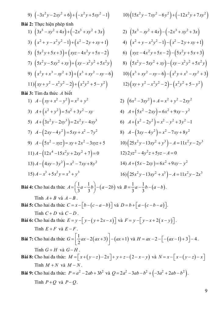 chuyên đề cơ bản môn toán 8 kết nối tri thức với cuộc sống (tập 1) 8