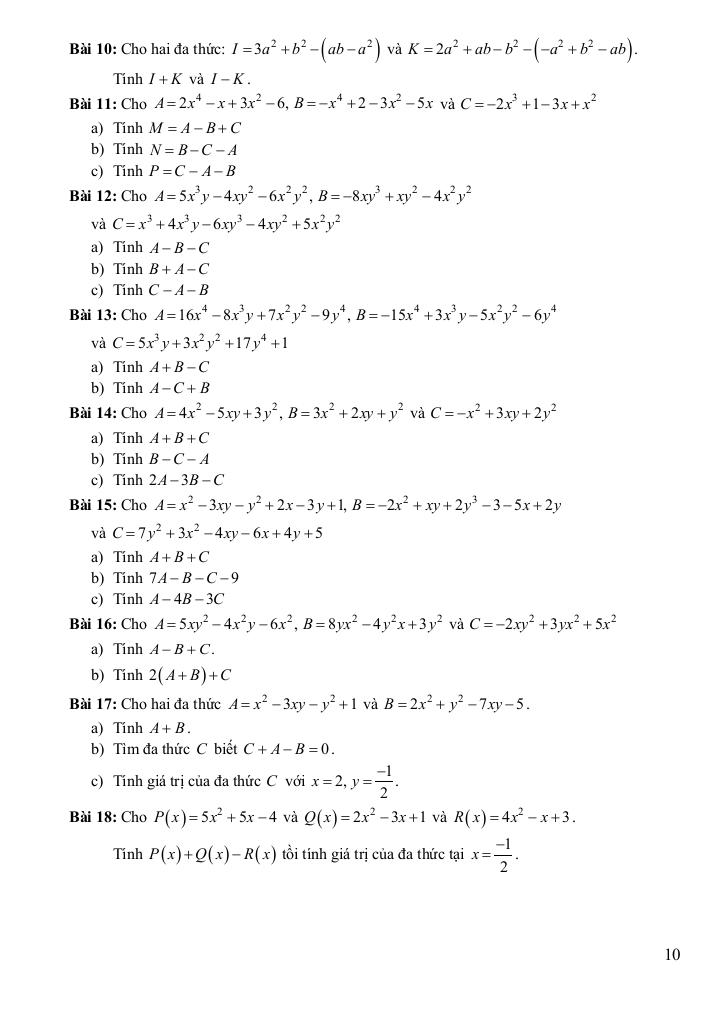 chuyên đề cơ bản môn toán 8 kết nối tri thức với cuộc sống (tập 1) 9