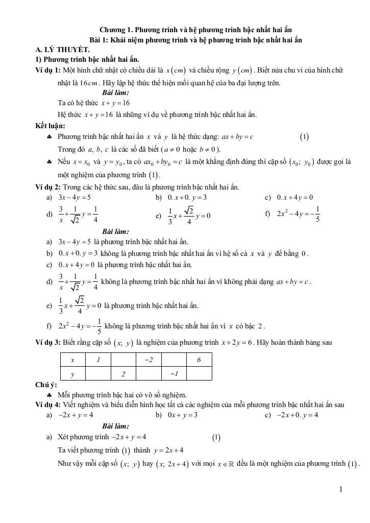 chuyên đề cơ bản môn toán 9 kết nối tri thức với cuộc sống (tập 1) 0
