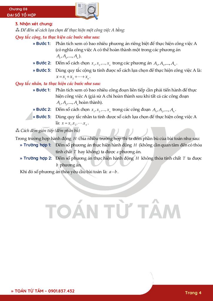 chuyên đề đại số tổ hợp toán 10 4