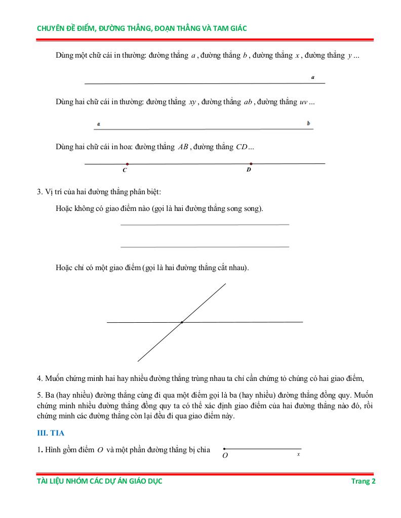 chuyên đề điểm, đường thẳng, đoạn thẳng và tam giác ôn thi học sinh giỏi toán 6 1