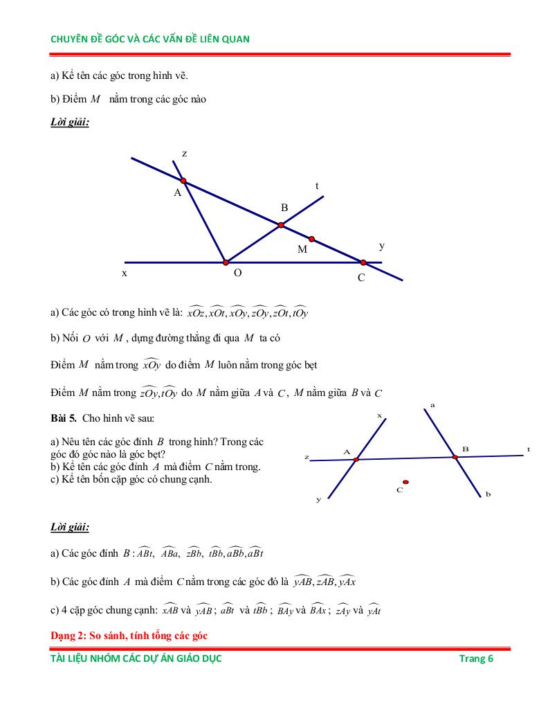 chuyên đề góc và các vấn đề liên quan ôn thi học sinh giỏi toán 6 5
