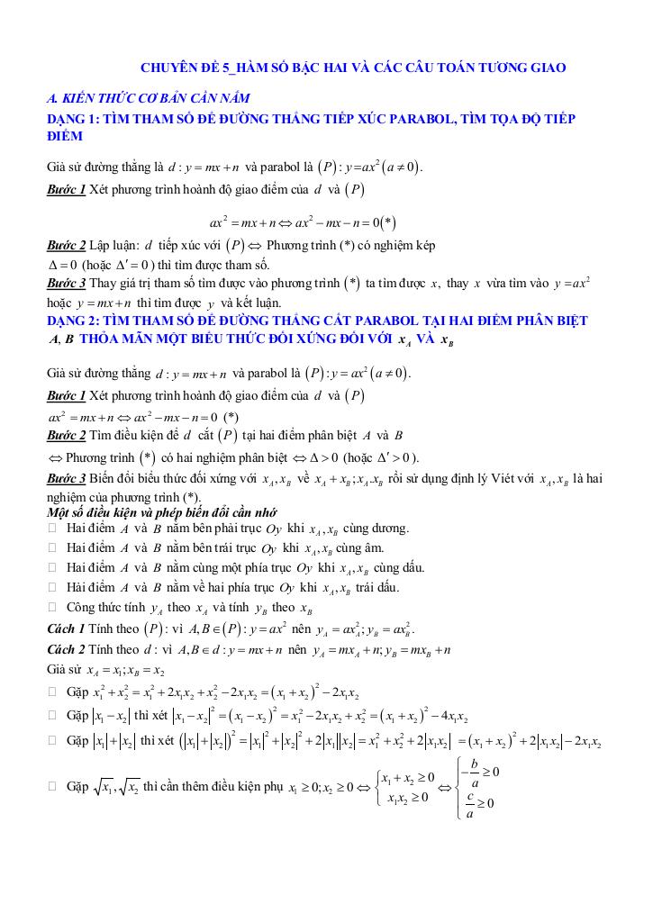 chuyên đề hàm số 18
