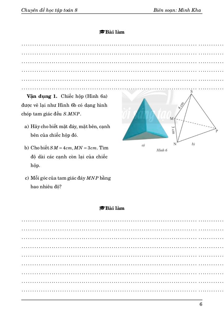 chuyên đề học tập môn toán 8 tập 1 phần hình học và đo lường 6