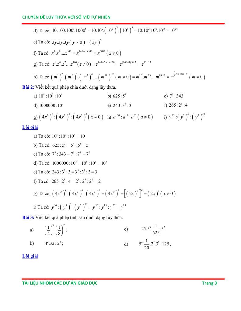 chuyên đề lũy thừa với số mũ tự nhiên ôn thi học sinh giỏi toán 6 2