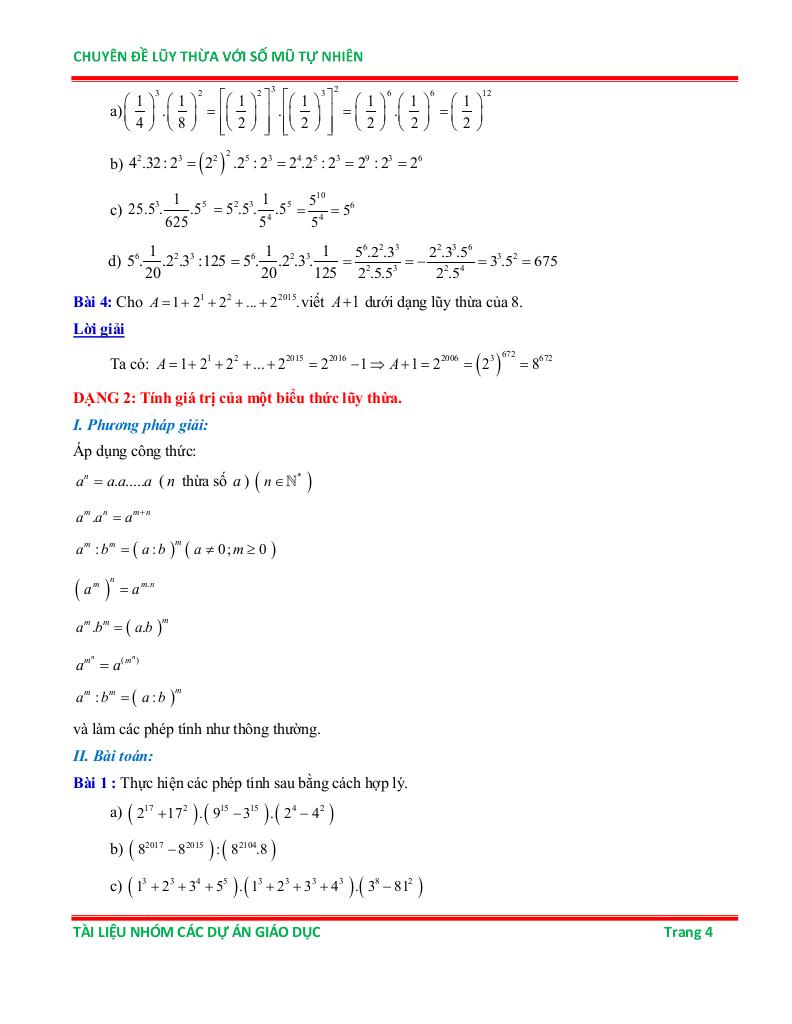 chuyên đề lũy thừa với số mũ tự nhiên ôn thi học sinh giỏi toán 6 3