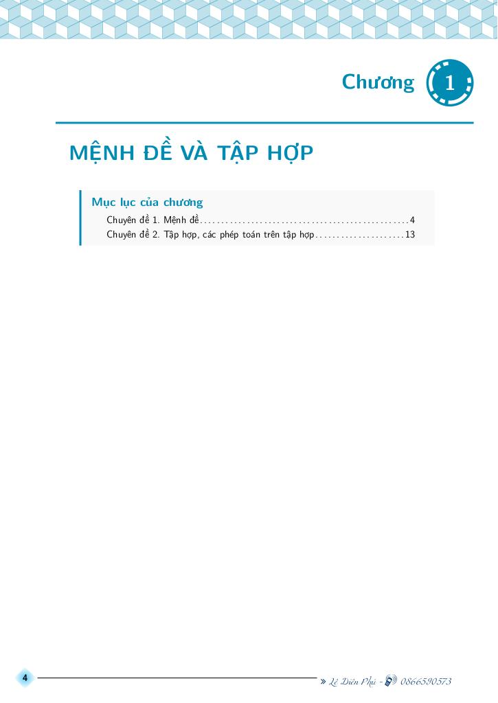 chuyên đề môn toán 10 học kì 1 – lê diên phú 3