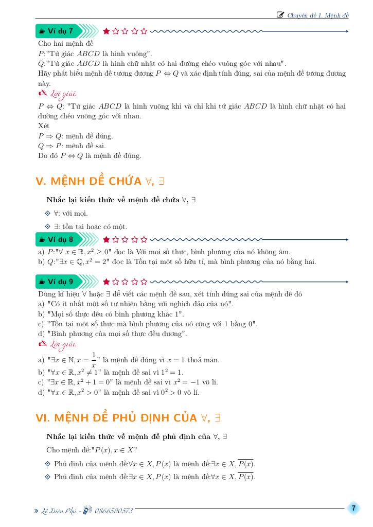 chuyên đề môn toán 10 học kì 1 – lê diên phú 6